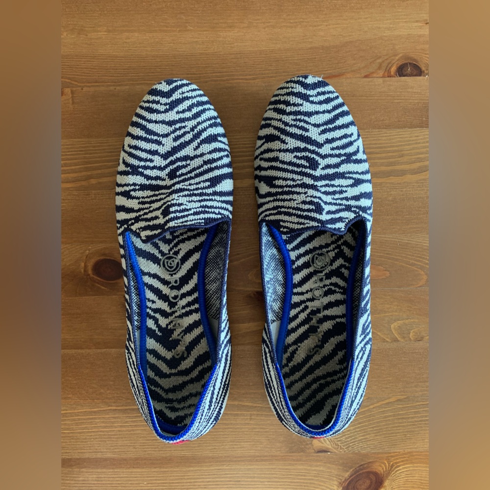 Rothy's Zebra Patterned Loafers